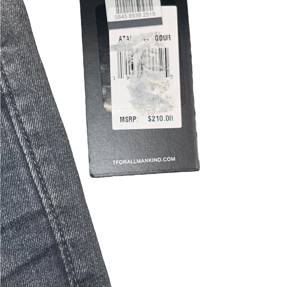 7 For All Mankind Jeans Slim Straight Leg Gray Size 30 NWT - Picture 15 of 17